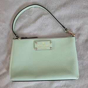Kate Spade Mint Leather Wristlet